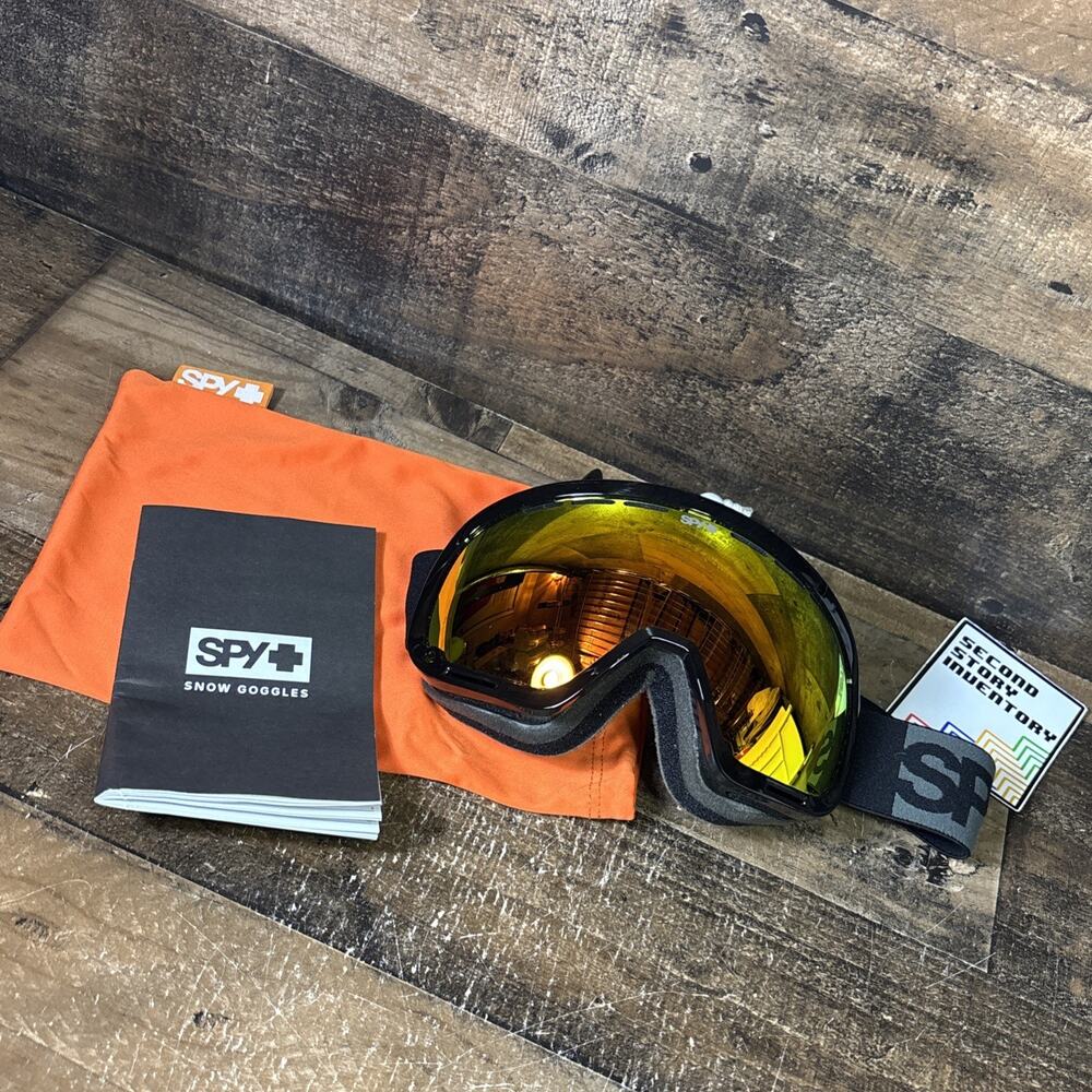 Spy Marshall Snow Goggles Black Bronze w/ Red Spectra w Pouch